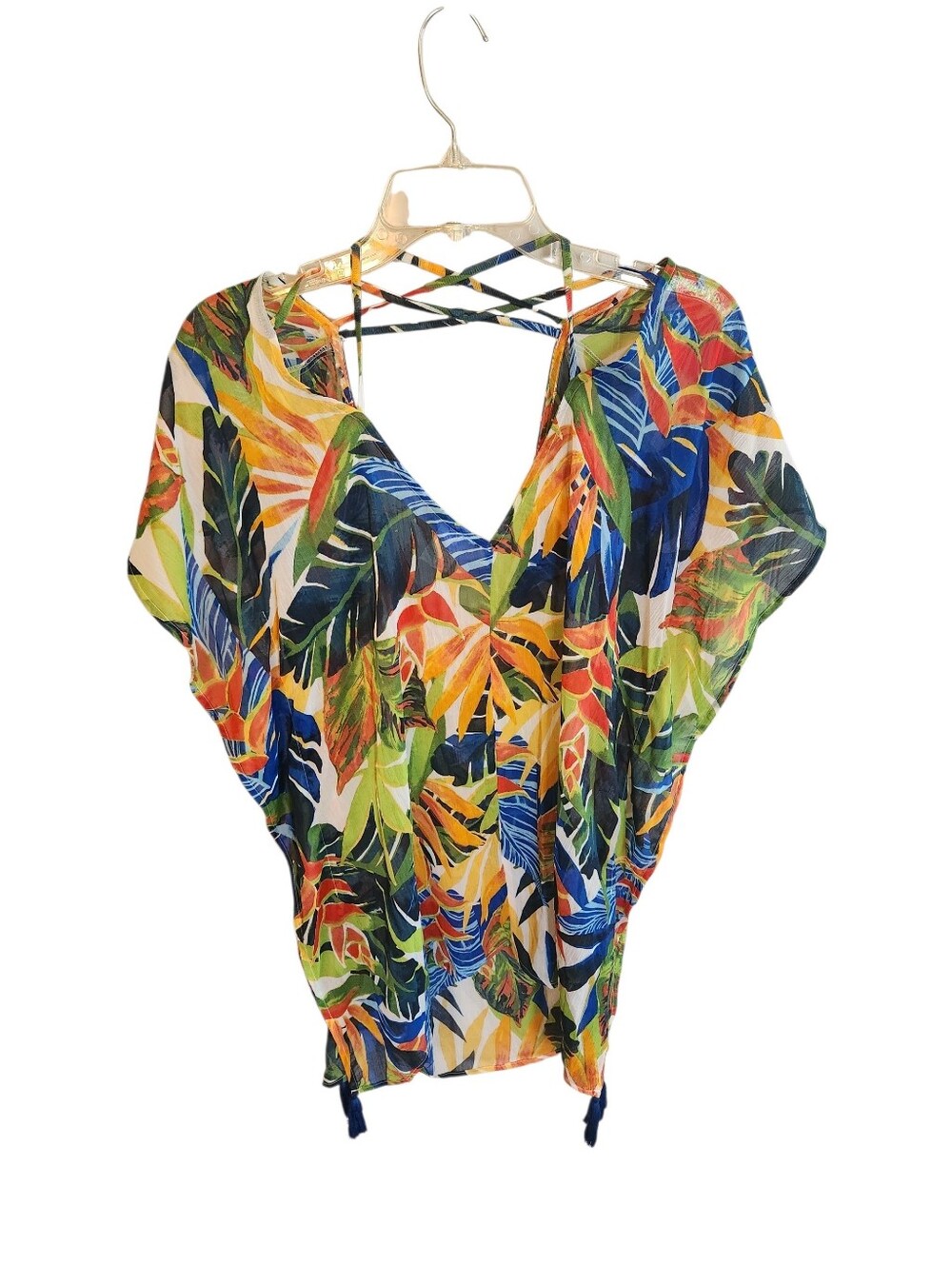 Ladies Kona Sol Beach Cover Tropical Print